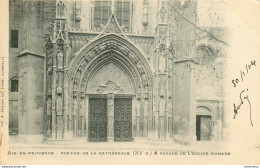 CPA Aix En Provence-Portail De La Cathédrale-Timbre      L1681 - Aix En Provence