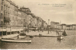 CPA Toulon-Le Quai Cronstadt-26-Timbre      L1681 - Toulon