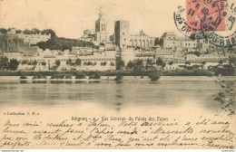 CPA Avignon-Vue Générale Du Palais Des Papes-Timbre       L1680 - Avignon (Palais & Pont)