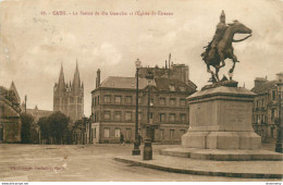 CPA Caen-La Statue De Du Guesclin Et L'église Saint Etienne-88        L1681 - Caen