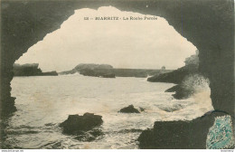 CPA Biarritz-La Roche Percée-13-Timbre       L1674 - Biarritz