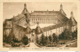 CPA Saint Fargeau-Le Château à Vol D'oiseau-Timbre        L1662 - Saint Fargeau