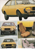 6 Feuillets De Magazine Renault 15 GTL 1976, 17 TS 1976,  17 Rallye 1974 Du Maroc - Coches