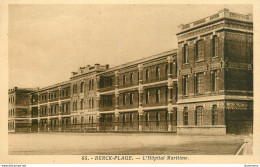 CPA Berck Plage-L'hôpital Maritime-65        L1662 - Berck