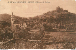 CPA Environs De St Nectaire-Murols-L'église Et Le Château-67-Timbre       L1663 - Autres & Non Classés