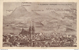 CPA CLERMONT FERRAND Et Les Puys De Dôme-6-Timbre       L1663 - Clermont Ferrand