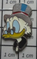 2617 Pin's Pins / Beau Et Rare / DISNEY / TETE DE PICSOU Par BERTONI MILANO - Disney