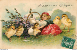 CPA Heureuses Pâques-Timbre      L1763 - Easter