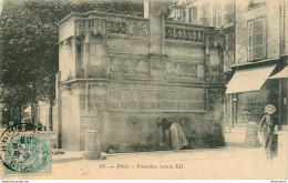 CPA Blois-Fontaine Louis XII-Timbre     L1753 - Blois