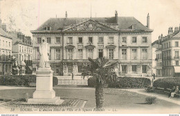 CPA Tours-L'ancien Hôtel De Ville Et Le Square Rabelais-52-Timbre      L1747 - Tours