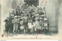 CPA Colonie De Vacances Saint Pierre Fourier 1910-1er Colonie,Domrémy Bois Chenu-Timbre      L1692 - Autres & Non Classés