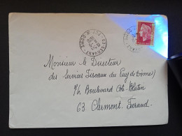 1536Ba  Marianne De Cheffer Sur Lettre Du Puy De Dôme En 1970 - 1967-1970 Marianne Of Cheffer