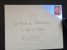 1536Ba  Marianne De Cheffer Sur Lettre Du Puy De Dôme En 1970 - 1967-1970 Marianna Di Cheffer