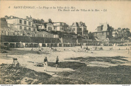 CPA Saint Enogat-La Plage Et Les Villas De La Mer-6   L1811 - Autres & Non Classés