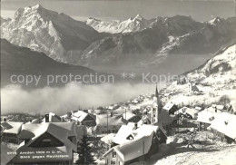 11645609 Amden SG Ortsansicht Mit Kirche Rautistock Alpenpanorama Betlis - Sonstige & Ohne Zuordnung