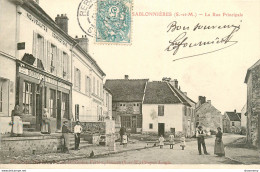 CPA Sablonnières-La Rue Principale-Timbre       L1790 - Other & Unclassified