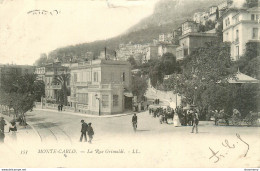 CPA Monaco-Monte Carlo-La Rue Grimaldi-353-Timbre           L1789 - Monte-Carlo