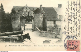 CPA Environs De Compiègne-Saint Jean Aux Bois-Vieille Porte Et église-36-Timbre   L1777 - Compiegne