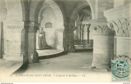 CPA Abbaye De Saint Denis-Crypte De La Basilique-35-Timbre       L1778 - Saint Denis