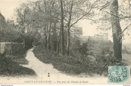 CPA Coucy Le Château-Vue Prise Du Chemin De Ronde-27-Timbre      L1778 - Other & Unclassified