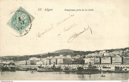 CPA Alger-Panorama Pris De La Jetée-55-Timbre      L1771 - Algerien