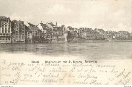 CPA Basel-Rheinansicht Mit St.Johann      L2038 - Basilea