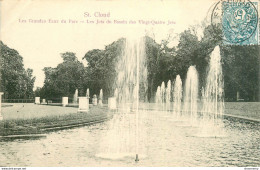 CPA St Cloud-Les Grandes Eaux Du Parc-Timbre     L1993 - Saint Cloud