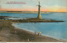 CPA Saint Nazaire-La Plage Et Le Monument Américain-889-Timbre     L1990 - Saint Nazaire