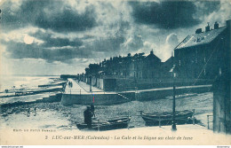 CPA Luc Sur Mer-La Cale Et La Digue Au Clair De Lune     L1990 - Luc Sur Mer