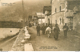 CPA Traverse-Val Chisone-Andando Alla Fiera A Rua Di Pragelato-RARE     L1989 - Altri & Non Classificati