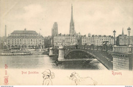 CPA Rouen-Pont Boieldieu-Timbre   L1962 - Rouen