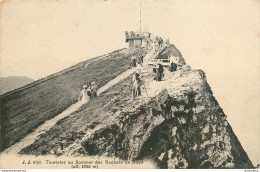 CPA Touristes Au Sommet Des Rochers De Naye       L1929 - Roche