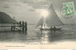 CPA Lac Léman-Effet De Coucher De Soleil-Timbre      L1859 - Autres & Non Classés