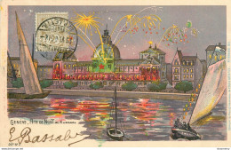 CPA Genève-Fête De Nuit Au Kursaal-Timbre      L1860 - Genève