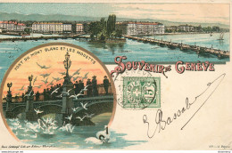 CPA Souvenir De Genève-Timbre       L1859 - Genève