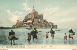 CPA Le Mont Saint Michel-Pêcheurs De Grèves Et Coquetières-21-Timbre       L1853 - Le Mont Saint Michel