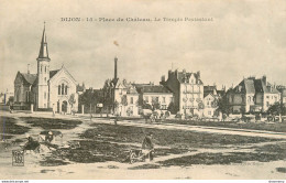 CPA Dijon-Place Du Château-Temple Protestant-15        L1852 - Dijon