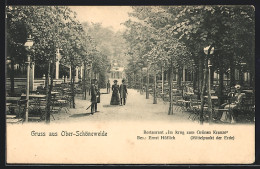 AK Ober-Schöneweide, Restaurant Im Krug Zum Grünen Kranze, Bes. Ernst Höflich  - Köpenick