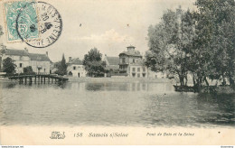 CPA Samois-Pont De Bois Et La Seine-158-Timbre     L2160 - Samois