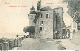 CPA Nyon-Promenade Du Château-Porte Ste Marie-Timbre     L2160 - Nyon