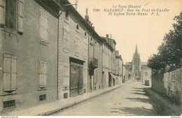CPA Mazamet-Rue Du Pont De Caville Et église Notre Dame-2200-Timbre      L2146 - Mazamet