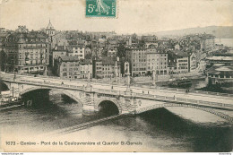 CPA Genève-Pont De La Coulouvrenière Et Quartier St.Gervais-Timbre      L2153 - Genève