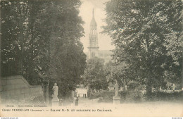 CPA Verdelais-Eglise Notre Dame Et Descente Du Calvaire-Timbre      L2145 - Verdelais