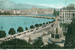 CPA Genève-Monument Brunswick Et Le Port-Timbre    L2114 - Genève