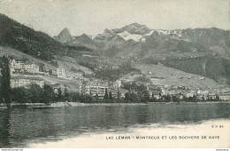 CPA Montreux Et Les Rochers De Naye-Timbre    L2113 - Montreux