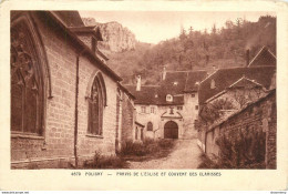 CPA Poligny-Parvis De L'église Et Couvent Des Clarisses-état Voir Scan     L2099 - Poligny