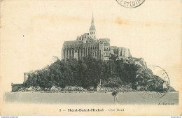 CPA Le Mont Saint Michel-Côté Nord-3-Timbre     L2097 - Le Mont Saint Michel