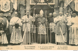 CPA Bayeux-Mgr Le Monnier Evêque De Bayeux-Cardinal Amette-Père Joseph    L2084 - Bayeux