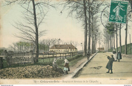 CPA Crécy En Brie-Hospice Et Avenue De La Chapelle-10-Timbre    L2084 - Altri & Non Classificati