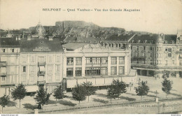 CPA Belfort-Quai Vauban-Vue Des Grands Magasins      L2195 - Belfort - Ville